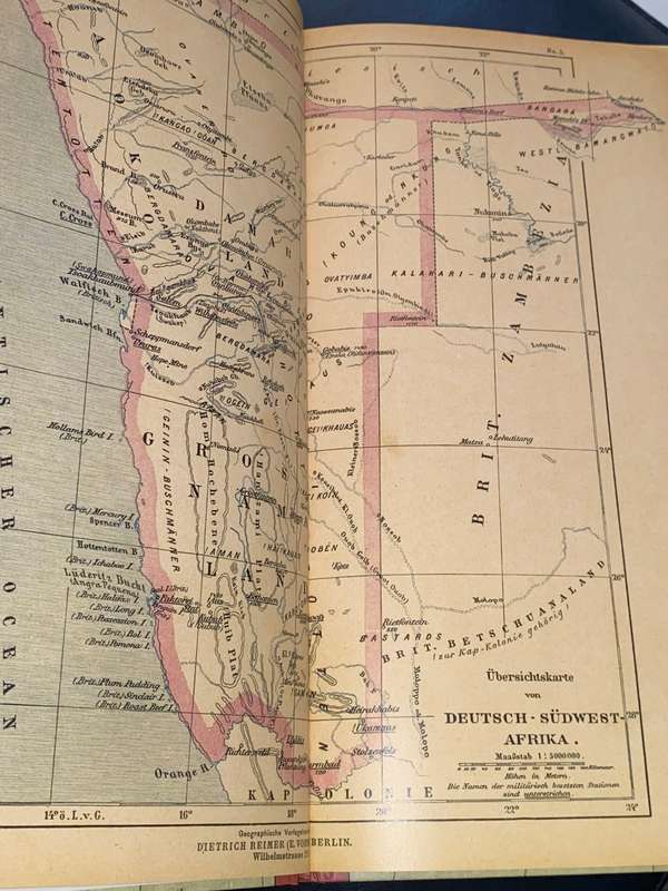 KLEINER DEUTSCHER KOLONIALATLAS HERAUSGEGEBEN VON DER DEUTSCHEN KOLONIALGESELLSCHAFT BERLIN 1899