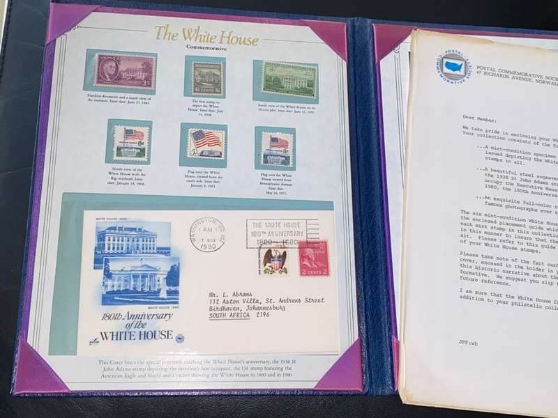 THE WHITE HOUSE COMMEMORATIVE 1980 FOLDER