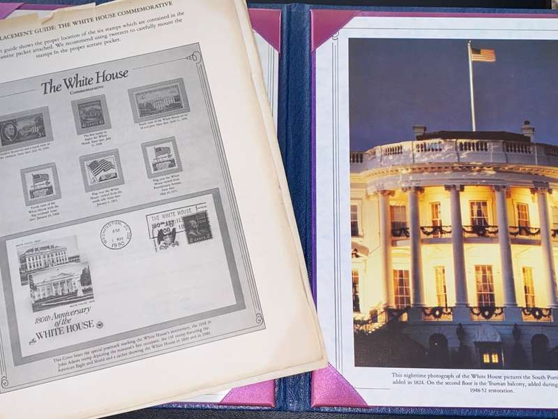 THE WHITE HOUSE COMMEMORATIVE 1980 FOLDER