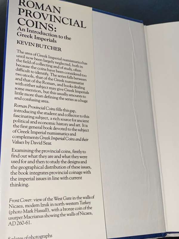 ROMAN PROVINCIAL COINS: AN INTRODUCTION TO THE GREEK IMPERIALS BY KEVIN BUTCHER