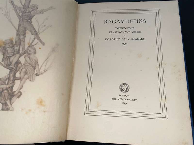 RAGAMUFFINS TWENTY-FOUR DRAWINGS AND VERSES BY DOROTHY, LADY STANLEY 1929