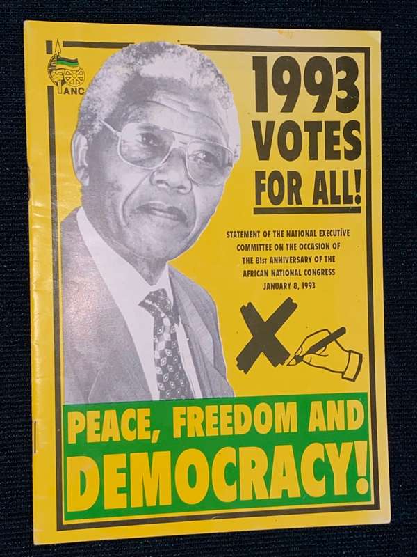 ANC 1993 VOTES FOR ALL! BOOKLET