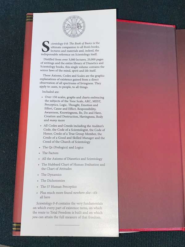 SCIENTOLOGY 0-8 THE BOOK OF BASICS BY L. RON HUBBARD