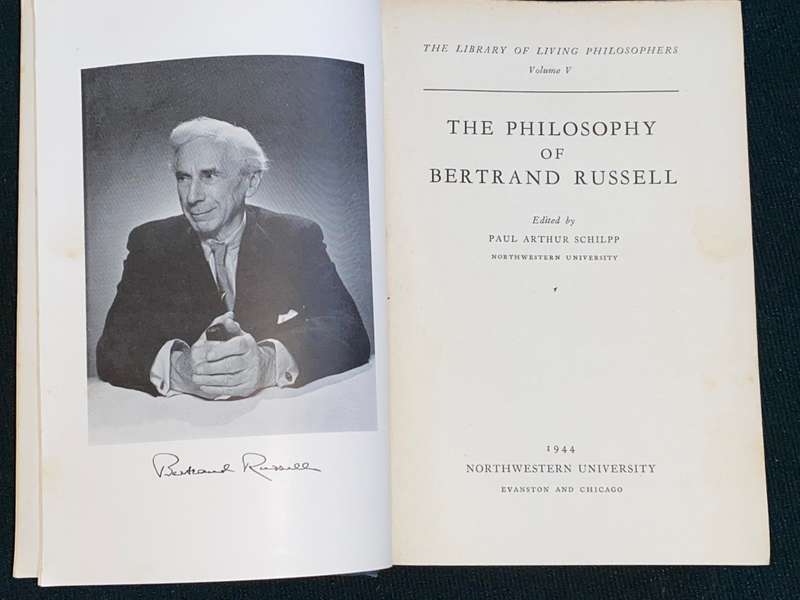 THE PHILOSOPHY OF BERTRAND RUSSELL - THE LIBRARY OF LIVING PHILOSOPHERS VOL FIVE 1944