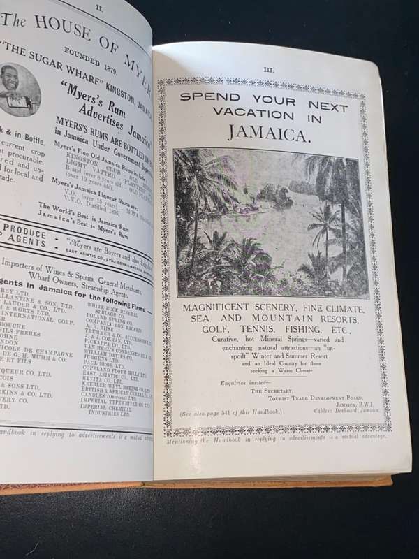 THE HANDBOOK OF JAMAICA 1937-38 BY FRANK CUNDALL