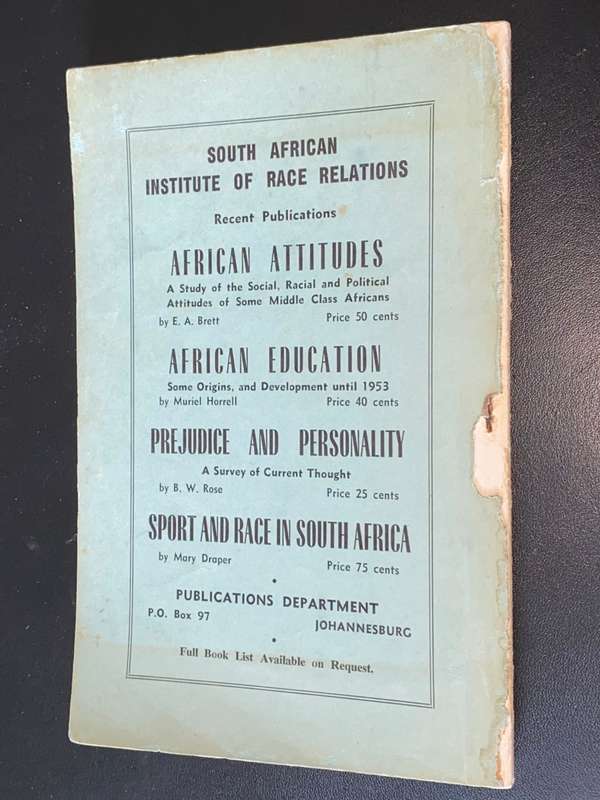THE CLASSIC JOHANNESBURG QUARTERLY VOL1 #2 1963