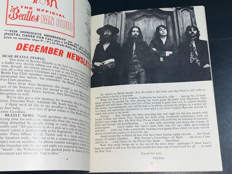 THE BEATLES MONTHLY BOOKS NO. 47, 53, 75, 76, 77
