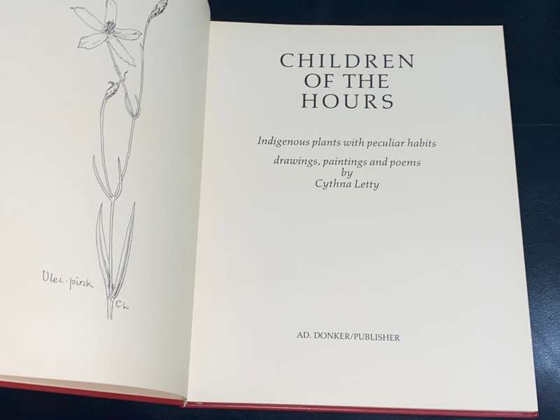 CHILDREN OF THE HOURS BY CYNTHIA LETTY SIGNED LIMITED EDITION IN FULL LEATHER 18/100