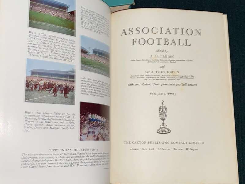 ASSOCIATION FOOTBALL EDITED BY A.H. FABIAN 4 VOLUMES 1961