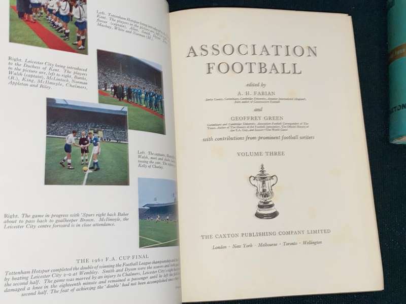 ASSOCIATION FOOTBALL EDITED BY A.H. FABIAN 4 VOLUMES 1961