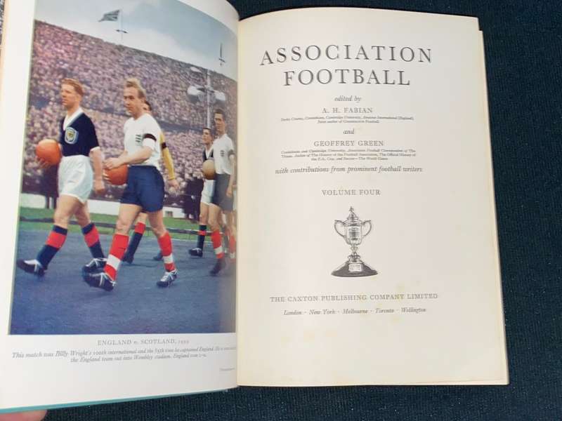 ASSOCIATION FOOTBALL EDITED BY A.H. FABIAN 4 VOLUMES 1961