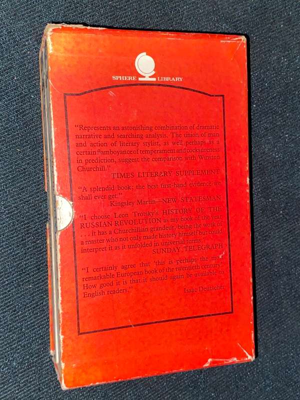 TROTSKY`S HISTORY OF THE RUSSIAN REVOLUTION 3 VOL PAPERBACK SET