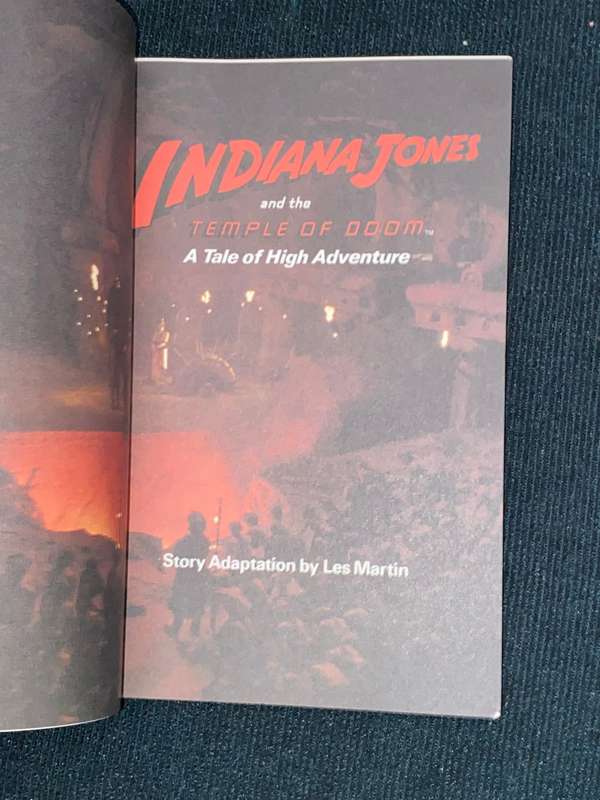 INDIANA AND THE TEMPLE OF DOOM A TALE OF HIGH ADVENTURE
