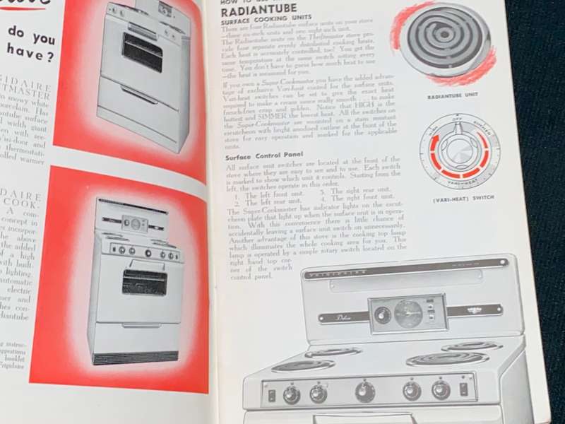 FRIDGIDAIRE ELECTRIC STOVES INSTRUCTION MANUAL WITH RECIPES