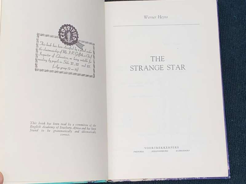 THE STRANGE STAR BY WERNER HEYNS