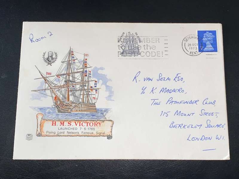 H.M.S. VICTORY SEVENOAKS FIRST DAY COVER