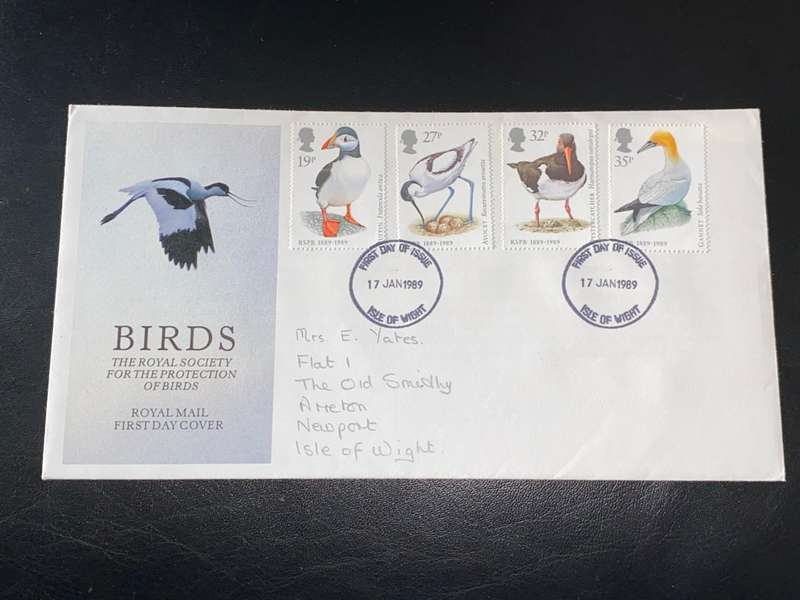 ROYAL MAIL BIRDS FIRST DAY COVER JAN 1989