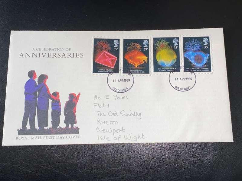 ROYAL MAIL A CELEBRATION OF ANNIVERSARIES FIRST DAY COVER APRIL 1989