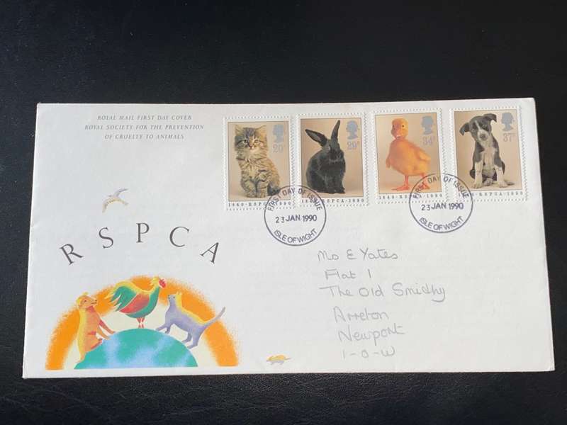 ROYAL MAIL RSPCA FIRST DAY COVER JAN 1990