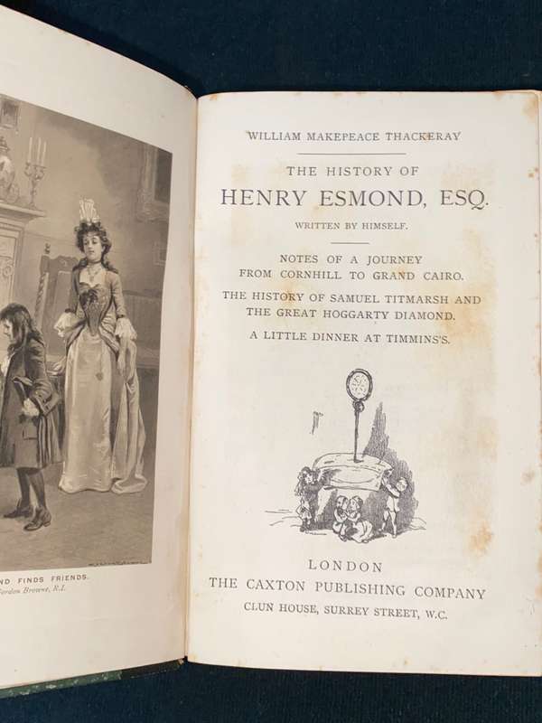 WILLIAM MAKEPEACE THACKERAY CAXTON LONDON 13 VOLUMES CIRCA 1900