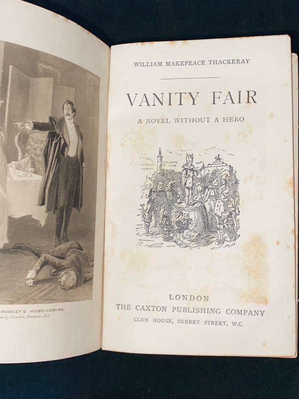 WILLIAM MAKEPEACE THACKERAY CAXTON LONDON 13 VOLUMES CIRCA 1900