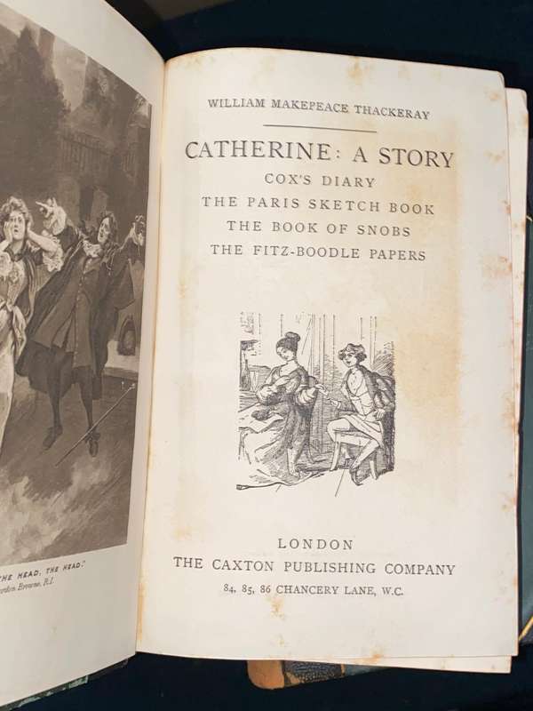 WILLIAM MAKEPEACE THACKERAY CAXTON LONDON 13 VOLUMES CIRCA 1900