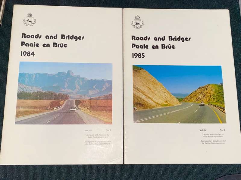 ROADS AND BRIDGES , PAAIE EN BRUE 1984 VOL 4 #5 AND 1985 VOL 4 #6