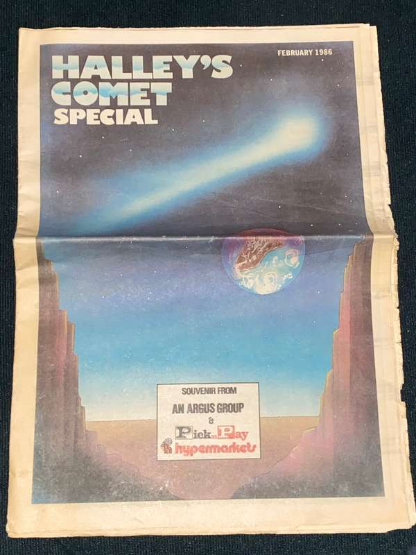 HALLEY`S COMET SPECIAL SOUVENIR FROM ARGUS PNP FEB 1986