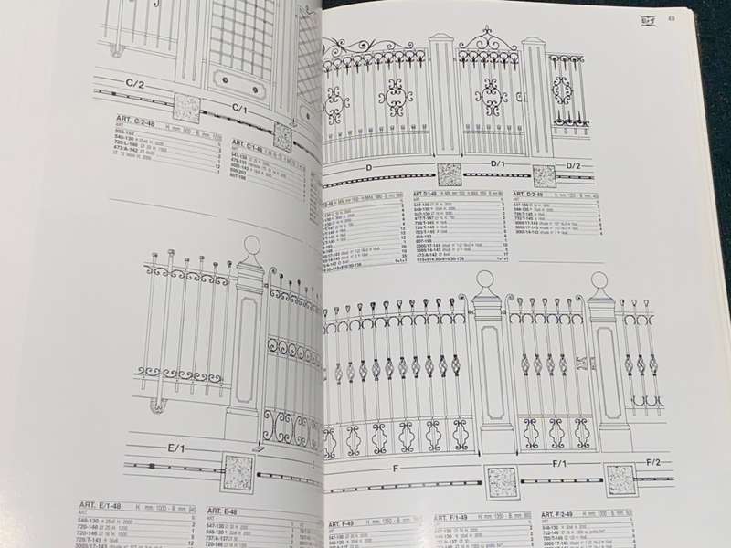 RIK-FER ITALY FORGED IRON ELEMENTS FOR GATES, RAILINGS AND WINDOW GRATES