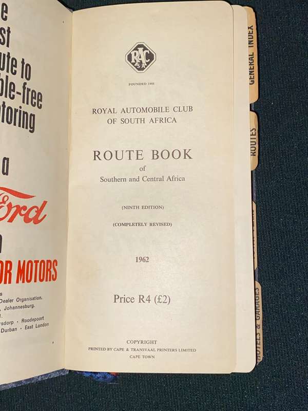 ROYAL AUTOMOBILE CLUB OF SOUTH AFRICA 1962-63