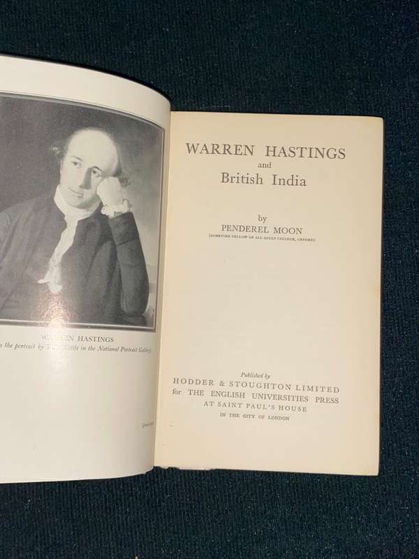 WARREN HASTINGS AND BRITISH INDIA - TEACH YOURSELF HISTORY  1947