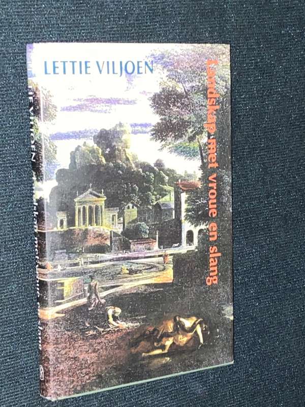 LANDSKAP MET VROUE EN SLANG DEUR LETTIE VILJOEN