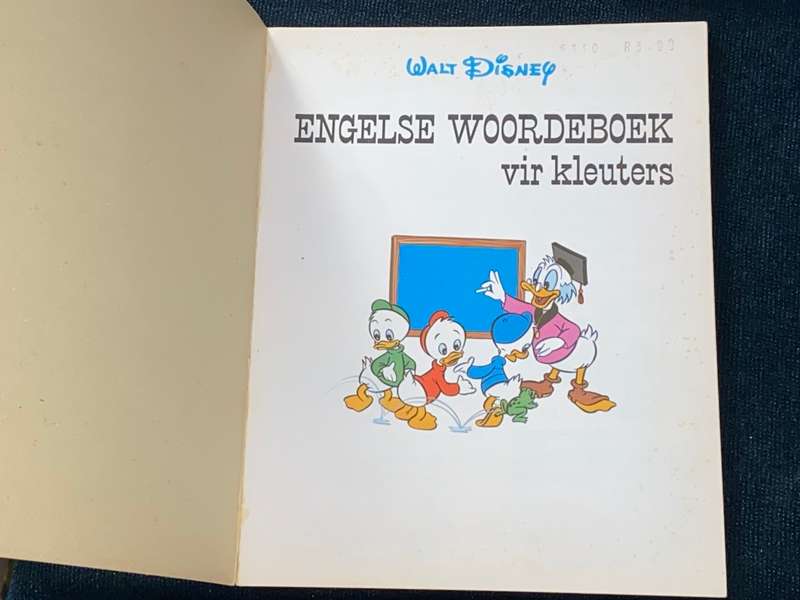 WALT DISNEY ENGELSE WOORDEBOEK VIR KLEUTERS 1976