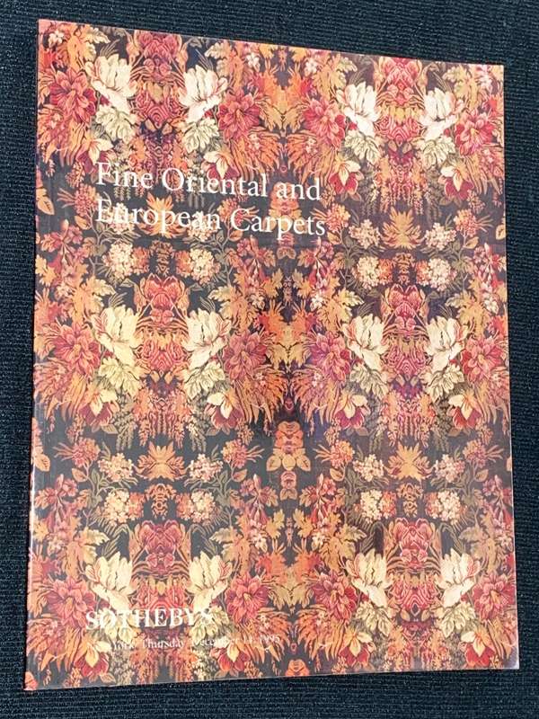 SOTHEBY`S FINE ORIENTAL AND EUROPEAN CARPETS NEW YORK DEC 1995 CATALOGUE