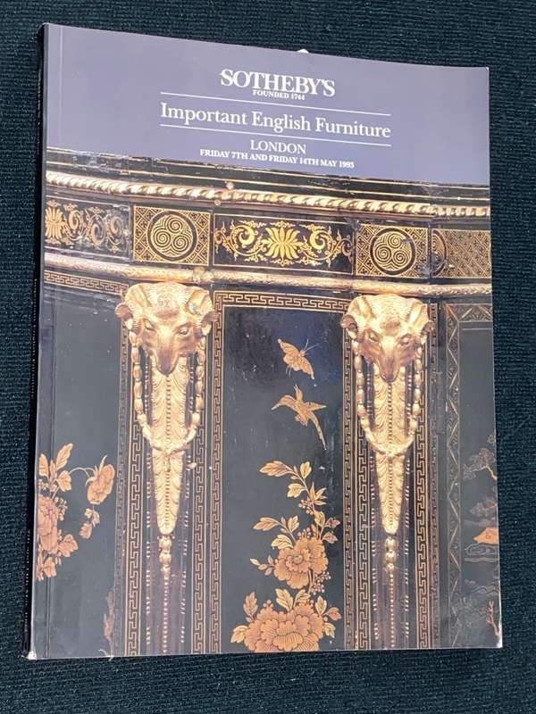 SOTHEBY`S IMPORTANT ENGLISH FURNITURE  LONDOM MAY 1983 CATALOGUE