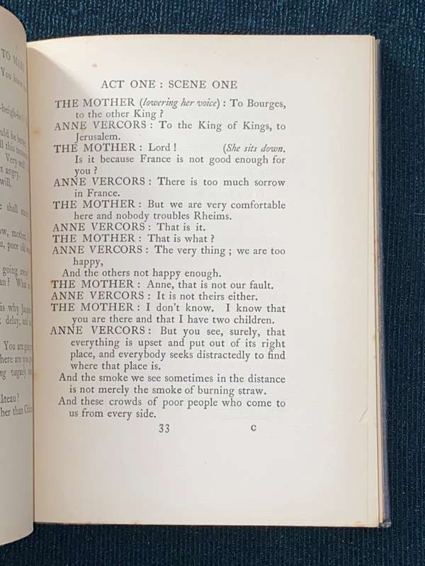 THE TIDINGS BROUGHT TO MARY A MYSTERY BY PAUL CLAUDEL 1916
