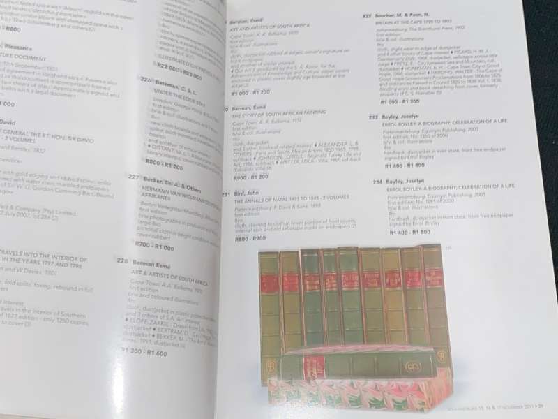 STEPHAN WELZ AUCTION CATALOGUE NOVEMBER 2011 JOHANNESBURG