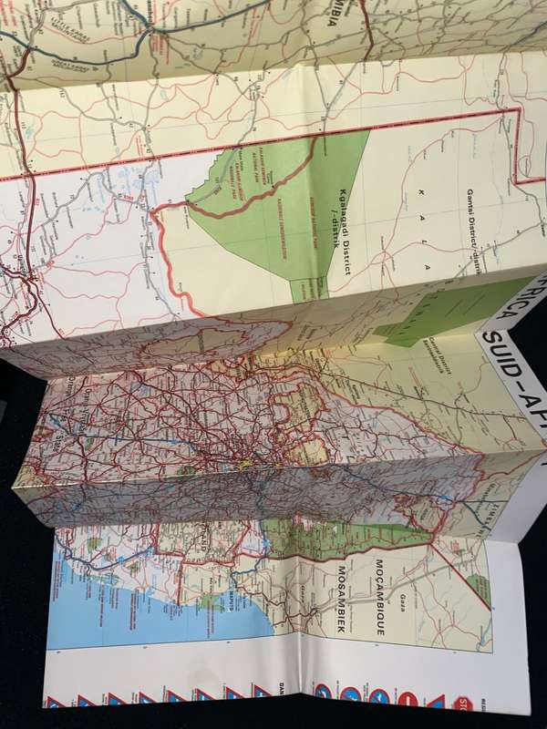 VINTAGE RSA FOLD-OUT ROAD MAP / PADKAART - MAP STUDIO