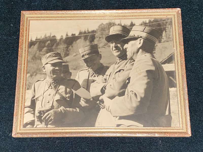ORIGINAL WORLD WAR 2 SWISS GENERALS PHOTOGRAPH FRAMED