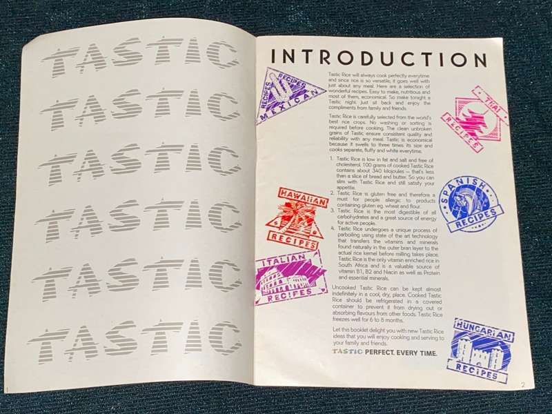 TASTIC PASSPORT WORLD OF MEALS RECIPE BOOKLET