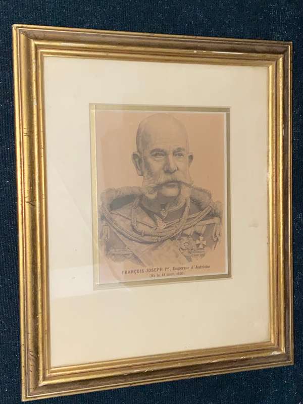 ANTIQUE PRINT OF FRANCIOS JOSEPH EMPEREUR D` AUTRICHE