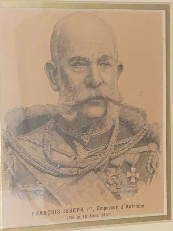 ANTIQUE PRINT OF FRANCIOS JOSEPH EMPEREUR D` AUTRICHE