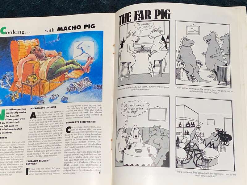 MACHO PIG THE MAGAZINE FOR THE MODERN MALE CHAUVINIST PIG BASTARD NO.1