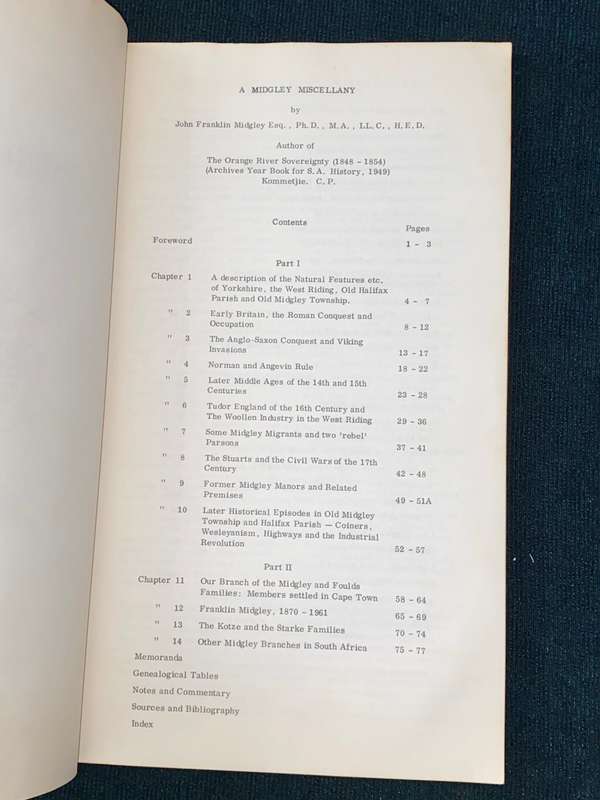 MIDGLEYANA A MIDGLEY MISCELLANY BY JOHN FRANKLIN MIDGLEY SIGNED