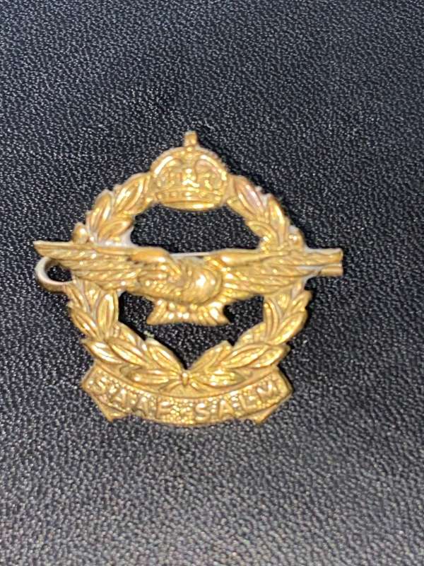 BRASS SAAF CAP BADGE