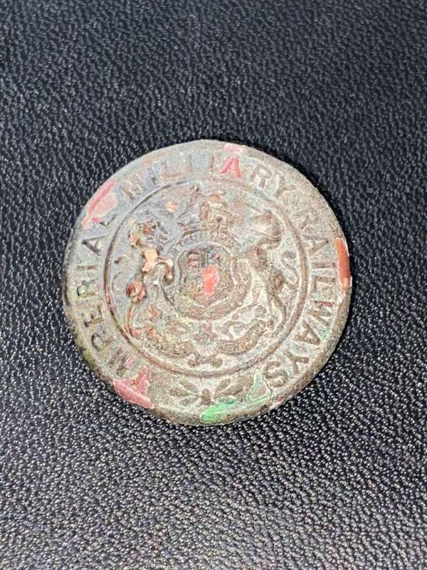 IMPERIAL MILITARY RAILWAYS BUTTON