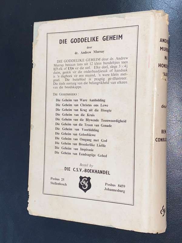 ANDREW MURRAY NA 100 JAAR DEUR BEN CONRADIE SIGNED