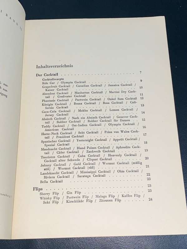 VINTAGE GERMAN COCKTAIL BOOK - COCKTAILS UND MIXEREIEN BOWLEN UND PUNSCHE VON JONNY WALKER