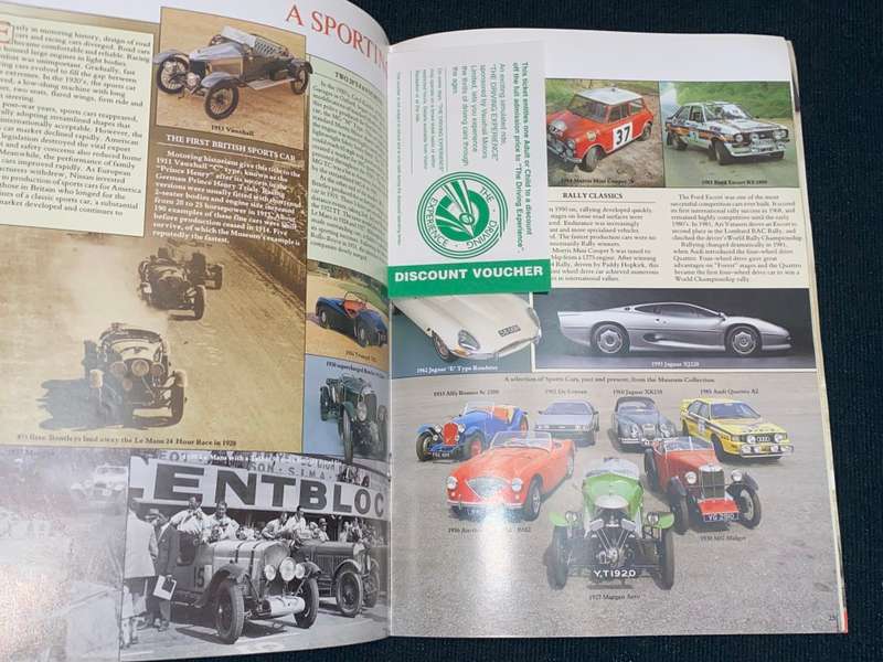 THE NATIONAL MOTOR MUSEUM BEAULIEU HAMPSHIRE ENGLAND A PICTORIAL GUIDE TO MOTORING HISTORY