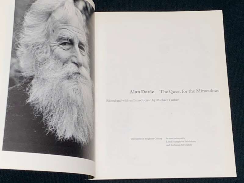 ALAN DAVIE THE QUEST FOR THE MIRACULOUS